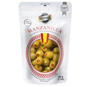 Pimento Paste Stuffed Spanish Green Olives Manzanilla